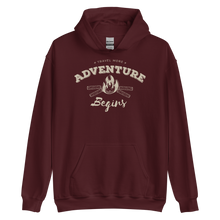 Maroon / S Travel More Adventure Begins Unisex Hoodie by Design Express