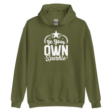 Military Green / S Be Your Own Sparkle Unisex Hoodie by Design Express