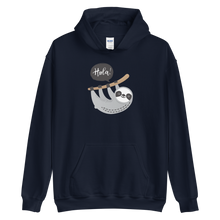 Navy / S Hola Sloths Unisex Hoodie by Design Express