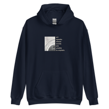 Navy / S Art speaks where words are unable to explain Unisex Hoodie by Design Express