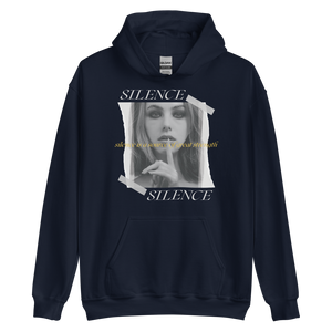 Navy / S Silence Unisex Hoodie by Design Express