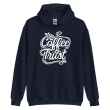 Navy / S In Coffee We Trust Unisex Hoodie by Design Express