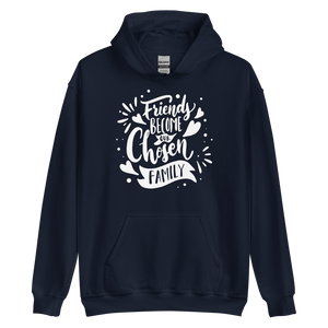 Navy / S Friend become our chosen Family Unisex Hoodie by Design Express