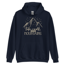 Navy / S Take a Walk to the Mountains Unisex Hoodie by Design Express