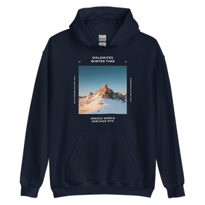 Navy / S Dolomites Italy Unisex Hoodie Front by Design Express