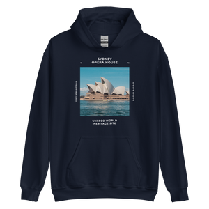 Navy / S Sydney Australia Unisex Hoodie Front by Design Express