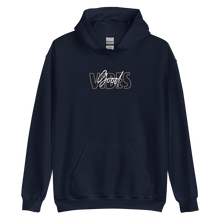 Navy / S Good Vibes Typo Unisex Hoodie by Design Express