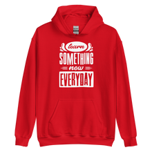 Red / S Learn Something New Everyday Unisex Hoodie by Design Express