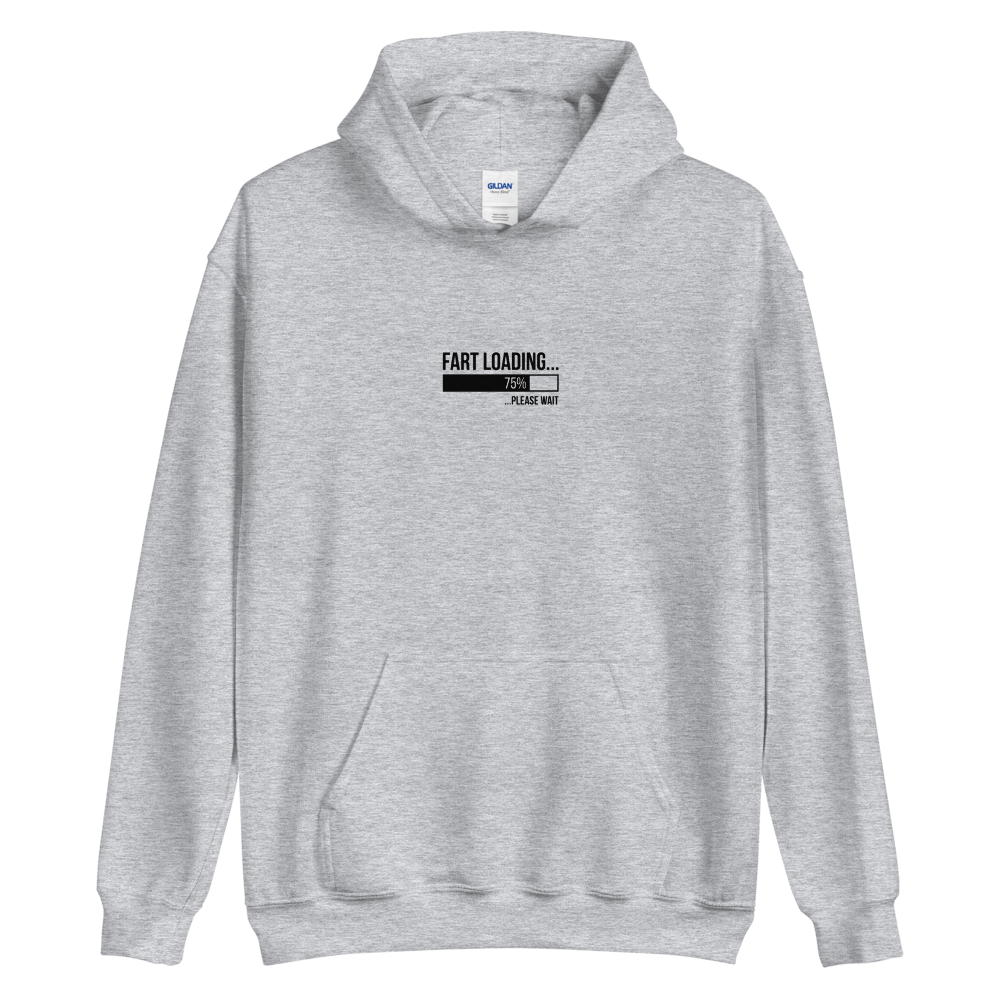 Sport Grey / S Fart Loading Small (Funny) Unisex Light Hoodie by Design Express