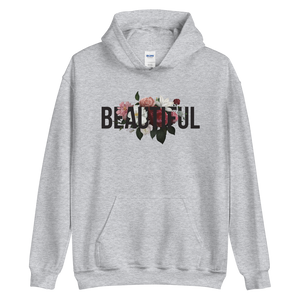 Sport Grey / S Beautiful Flower Unisex Light Hoodie by Design Express