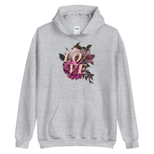 Sport Grey / S Love Flower Unisex Hoodie by Design Express