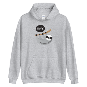 Sport Grey / S Hola Sloths Unisex Hoodie by Design Express