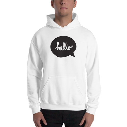 S Hello Unisex Hoodie by Design Express