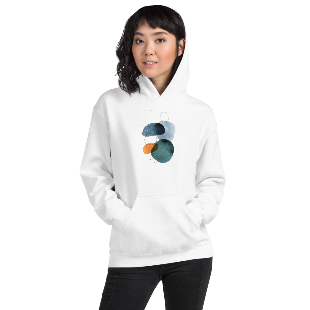 S Peace Abstract Art Unisex Hoodie by Design Express