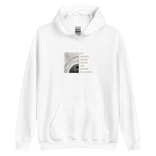 White / S Art speaks where words are unable to explain Unisex Hoodie by Design Express