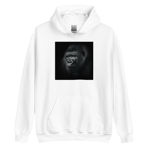 White / S Mountain Gorillas Unisex Hoodie by Design Express