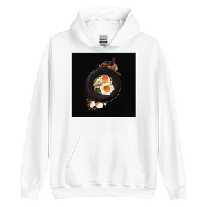 White / S Delicious Eggs Unisex Hoodie by Design Express