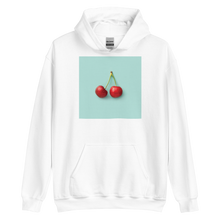 White / S Cherry Unisex Hoodie by Design Express