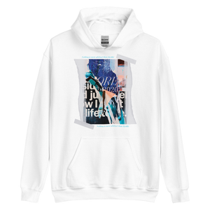 White / S Nothing is more abstarct than reality Frontside Unisex Hoodie by Design Express