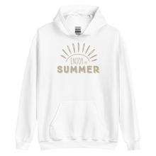 White / S Enjoy the Summer Unisex Hoodie by Design Express