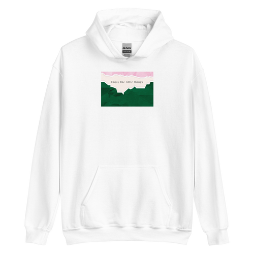 White / S Enjoy the little things Unisex Hoodie by Design Express