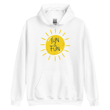 White / S Sun & Fun Unisex Hoodie by Design Express