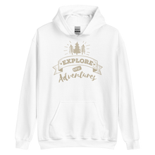 White / S Explore New Adventures Unisex Hoodie by Design Express