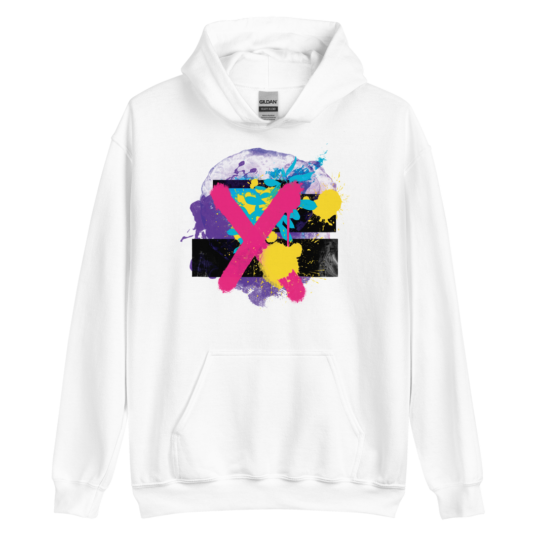 S Abstract Series 01 Unisex Hoodie White by Design Express