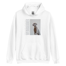 White / S Weimaraner Unisex Hoodie Front by Design Express