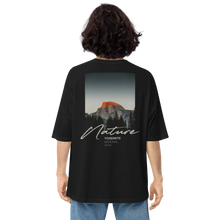 Black / S Nature Yosemite Back Unisex Oversized T-Shirt by Design Express