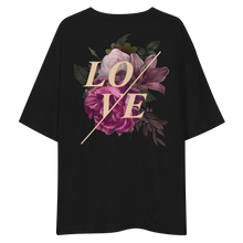 Love Flower Back Unisex Oversized T-Shirt by Design Express