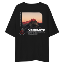 Yosemite National Park Back Unisex Oversized Dark T-Shirt by Design Express