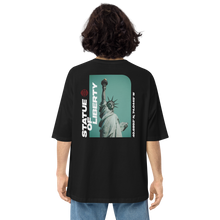 Statue of Liberty Back Unisex Oversized T-Shirt by Design Express