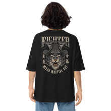 Fighter Martial Art Back Unisex Oversized T-Shirt by Design Express