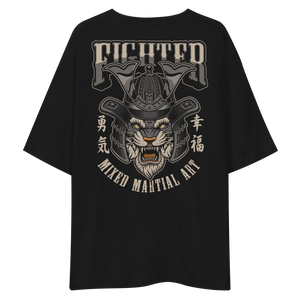 Fighter Martial Art Back Unisex Oversized T-Shirt by Design Express