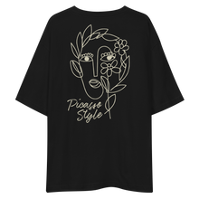 Picasso Line Style Back Unisex Oversized T-Shirt by Design Express