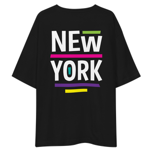 New York Pop Back Unisex Oversized T-Shirt by Design Express