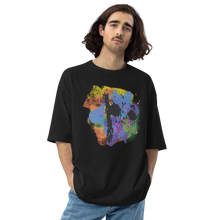 Black / S Abstract Series 06 Unisex Oversized T-Shirt by Design Express