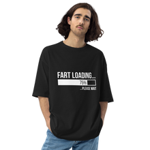 Black / S Fart Loading Front Unisex Oversized T-Shirt by Design Express