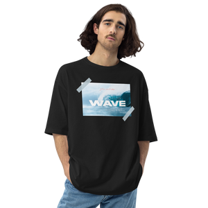 Black / S The Wave Unisex Oversized T-Shirt by Design Express