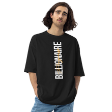 Black / S Billionaire in Progress (motivation) Unisex Oversized T-Shirt by Design Express