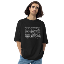 Black / S Thank You Various Language Unisex Oversized T-Shirt by Design Express