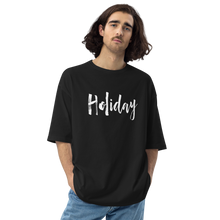 Black / S Holiday Unisex Oversized T-Shirt by Design Express