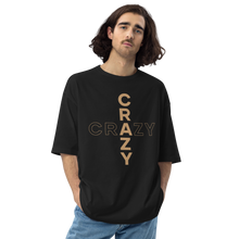 Black / S Crazy Cross Unisex Oversized T-Shirt by Design Express