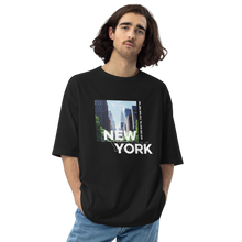 Black / S New York Coordinates Unisex Oversized Dark T-Shirt by Design Express