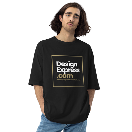 Black / S Designexpress.com Unisex Oversized T-Shirt by Design Express