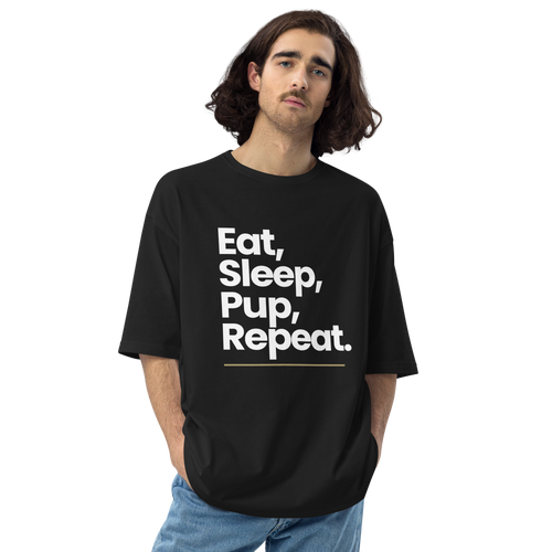 Black / S Eat Sleep Pup Repeat 