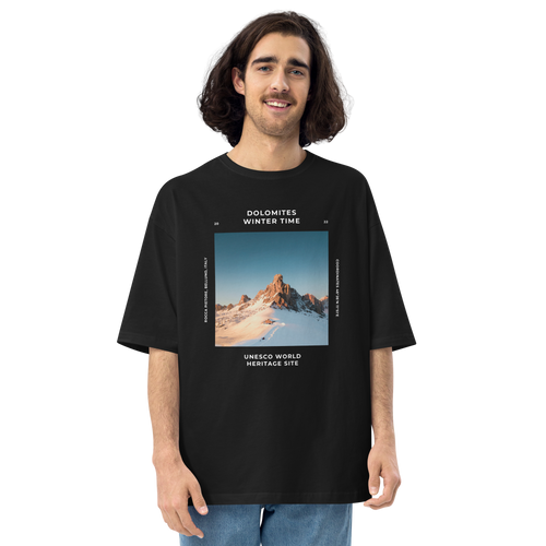 S Dolomites Italy Front Unisex Oversized T-Shirt by Design Express