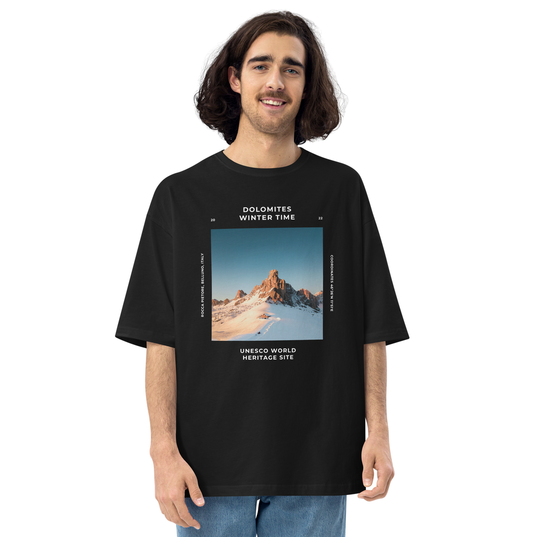 S Dolomites Italy Front Unisex Oversized T-Shirt by Design Express