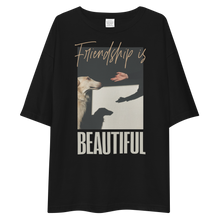 Friendship is Beautiful Front Unisex Oversized T-Shirt by Design Express